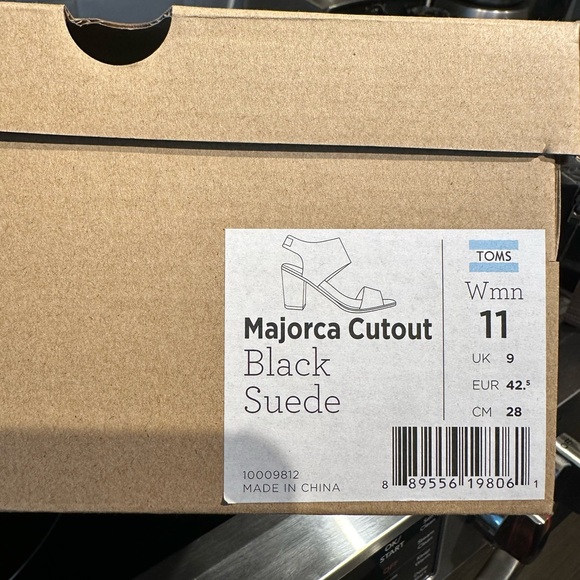 Tom’s Majorca Cutout Black Suede 11 - Picture 4 of 4
